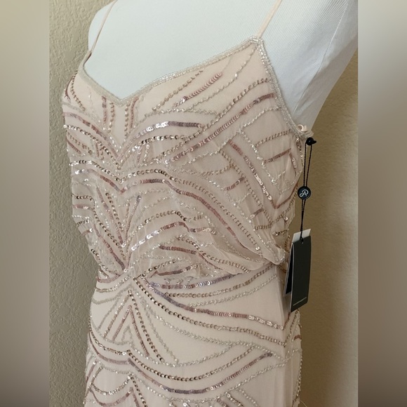 Special occasion gown party dress bridesmaids wedding guest dress art deco dress - Picture 7 of 16